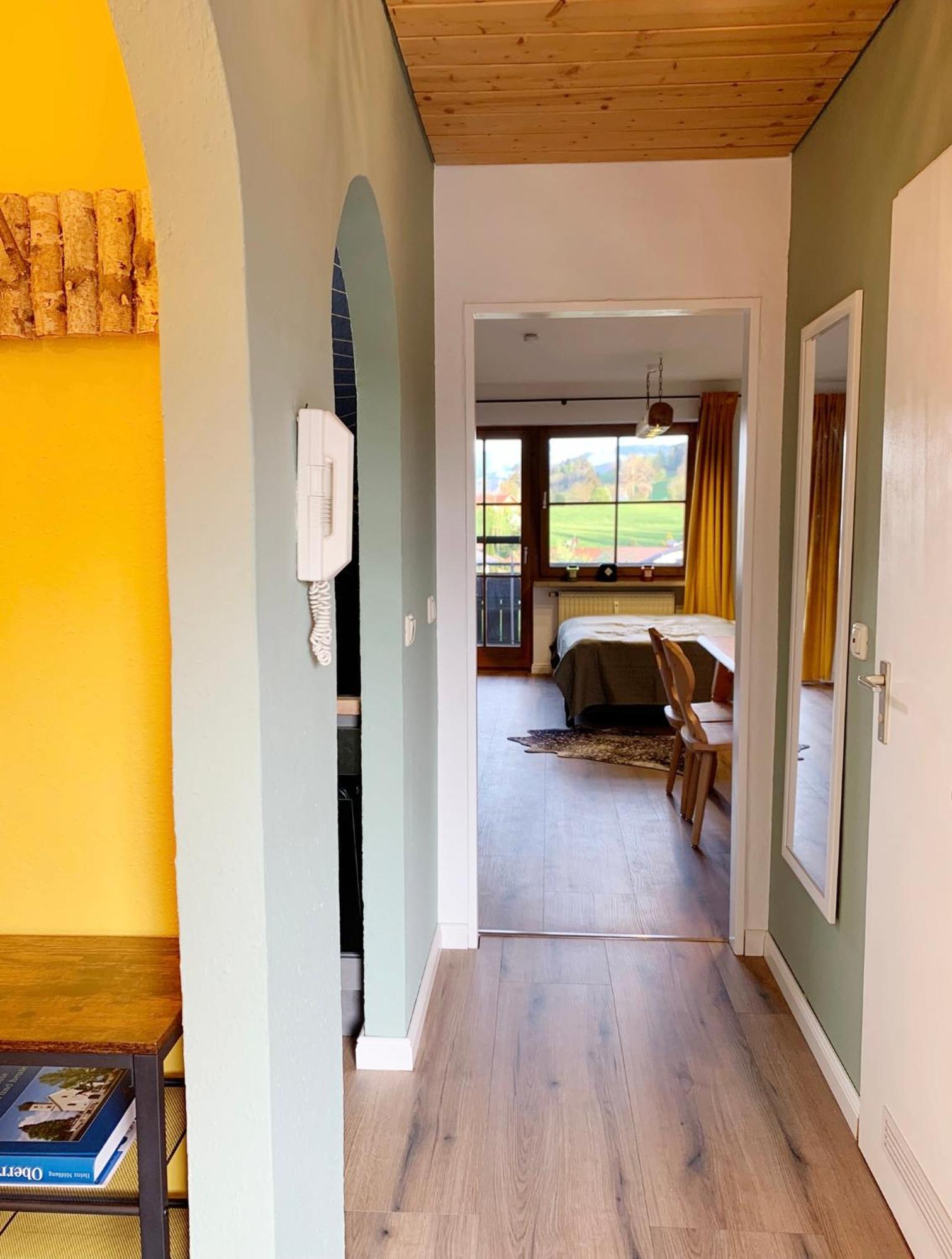 Lindners Hideaways - Bergnest Lodge - Bergblick Fewo 6 Pers Balkon Garten Hund Ski Unterkunft Luftkurort Oberreute Naehe Buchenegger Wasserfaelle Eistobel Bodensee Dış mekan fotoğraf